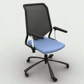 صندلی اداری مشبک ارگونومیک مدل سه بعدی