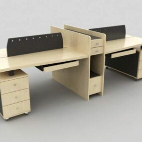 Office Desk Partition 3d-modell