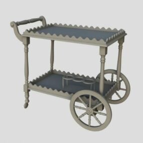 Mining Cart Vintage Vehicle 3d model