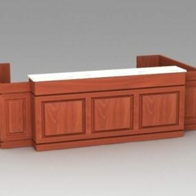Office Reception Furniture 3d model