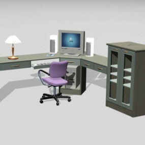3D модель меблів для домашнього офісу