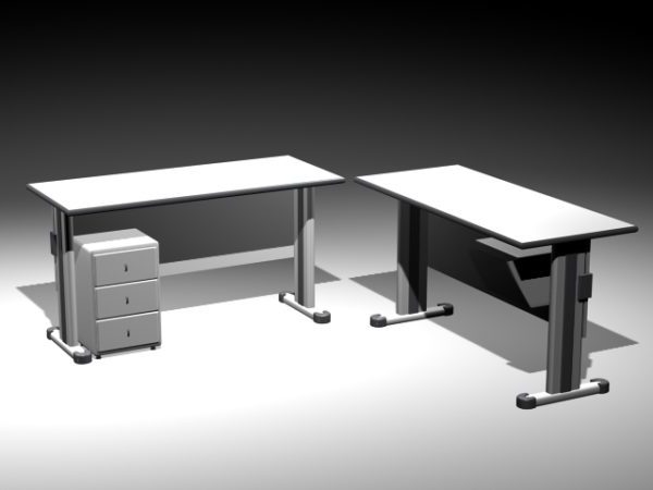 Office Desks Workstation Free 3d Model Max Open3dmodel 48942