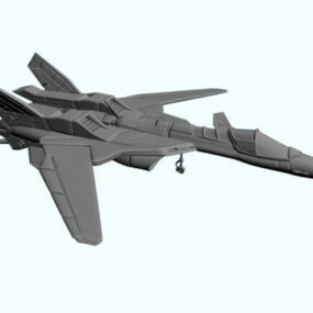 Mô hình máy bay chiến đấu khoa học viễn tưởng 3d