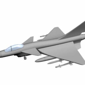 成都歼10战斗机3d模型