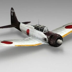 Ww2 Japan Ki-43 Fighter Aircraft 3d model