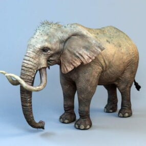 3д модель древнего мамонтового слона