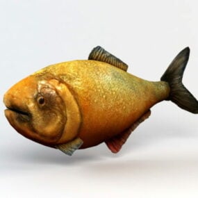 심연 물고기 3d 모델