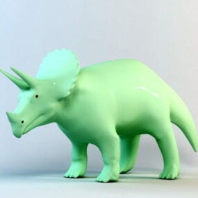 Triceratops Statue 3d model