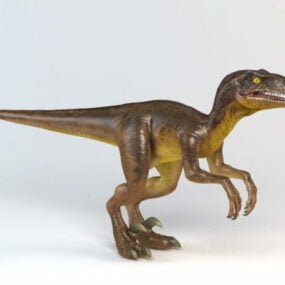 迅猛龙恐龙3d模型