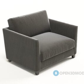 Yhden sohvan 3d malli