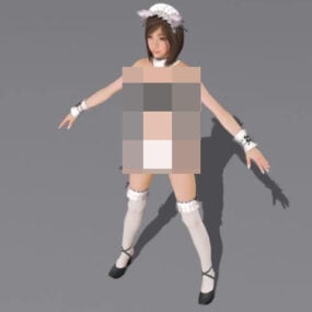 Maid Character 3d model