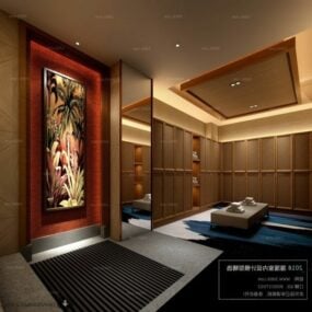 Mô hình nội thất không gian spa hiện đại 3d