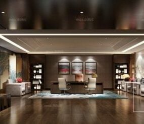 Modern lägenhet Hem Night Interior Scen 3d-modell