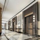 Luxusní design interiéru hotelové haly