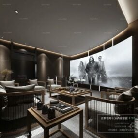 Mottagningsrum modern design interiör scen 3d-modell