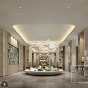 Luxury Real Estate Showcase Warm Style Interior Scene 3d model