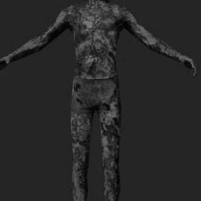 Modello 3d del personaggio cadavere