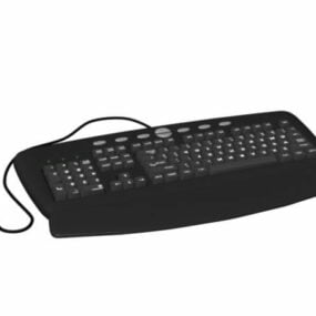 104-key Pc Us English Qwerty Keyboard 3d model