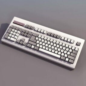 Computer Keyboard With Wire 3d model