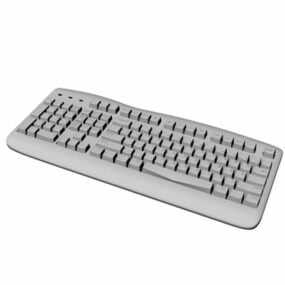 דגם תלת מימד של Windows Keyboard עם 104 מקשים