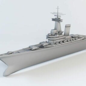 Battleship 3d-modell
