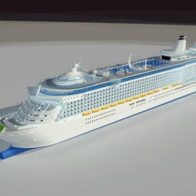 Luksus cruiseskip 3d-modell