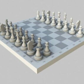 דגם 3D של ערכת שחמט
