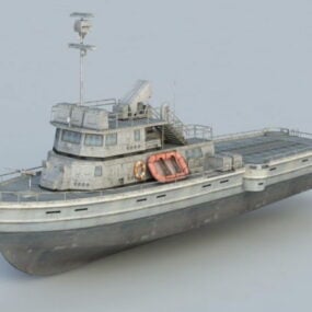 مدل 3 بعدی قایق گشت نظامی