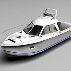 Model 3D małego jachtu