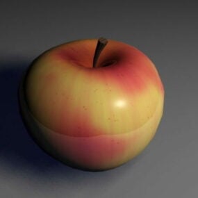 โมเดล 3 มิติของแอปเปิ้ลแดง