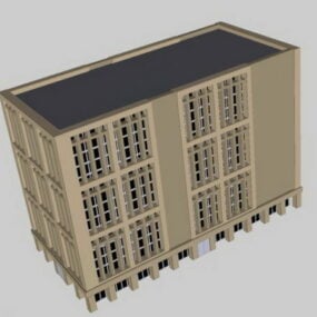 مدل سه بعدی ساختمان اداری سنتی