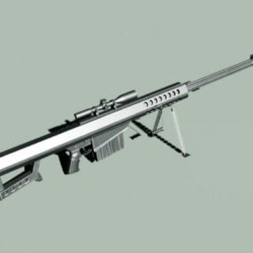 Barrett Keskin Nişancı Tüfeği 3d modeli
