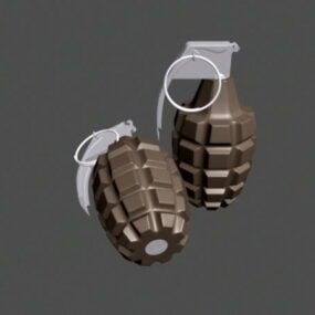 3д модель осколочной гранаты