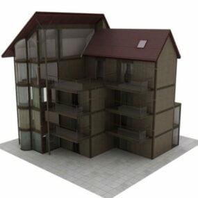 अपार्टमेंट हाउस 3डी मॉडल