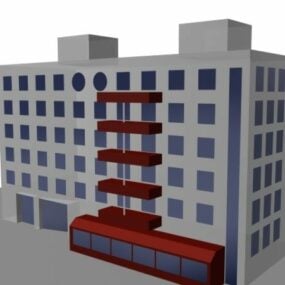 Immeuble à appartements modèle 3D
