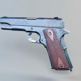 Model pistol M1911 3d