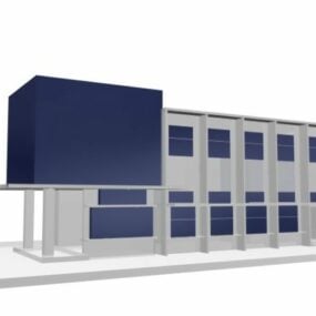 비즈니스 오피스 빌딩 3d 모델