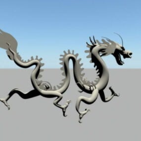 中国のドラゴン 3D モデル