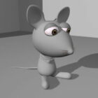 Ratón lindo de dibujos animados
