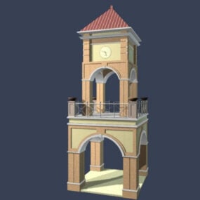 Model 3d Menara Lonceng Gereja