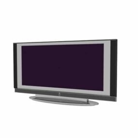 Modello 3d del monitor LCD quadrato del computer
