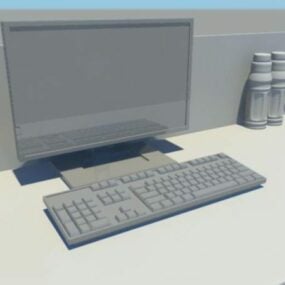 3д модель настольного компьютера