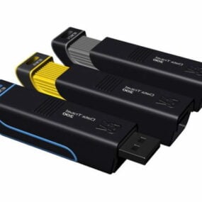 USBフラッシュドライブの3Dモデル