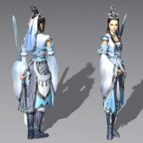 Ancient Chinese Swordswoman 3d model