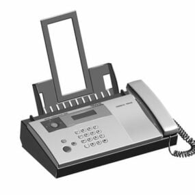 Modelo 3D da máquina de fax Sharp