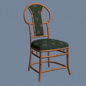 Chaise en bois antique modèle 3D