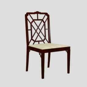 Modello 3d della sedia da pranzo antica