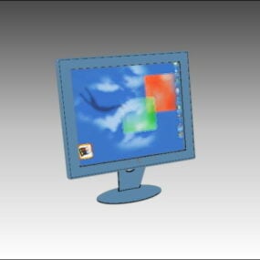 LCD-skärm 3d-modell