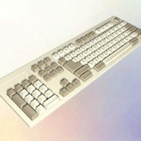 विंटेज कीबोर्ड 3डी मॉडल