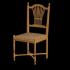 प्राचीन लकड़ी की कुर्सी